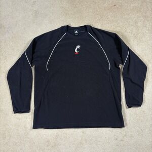 Adidas Cincinnati Bearcats Climawarm Pullover Sweater Mens 3XL Black 8892H